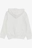 BREEZE Kız Çocuk Sweatshirt Kanguru Cepli Yazı Baskılı Güpürlü 3-8 Yaş, Ekru