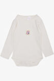 Breeze Kız Bebek Çıtçıtlı Zıbın Body Sevimli Kedicik Baskılı 9 Ay-3 Yaş, Krem