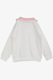 BREEZE Kız Çocuk Sweatshirt Tavşan Nakışlı Düğmeli 2-6 Yaş, Ekru