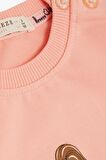 BREEZE Kız Çocuk Sweatshirt Havalı Kız Baskılı 1.5-5 Yaş, Somon