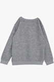 Breeze Girls & Boys Erkek Çocuk Sweatshirt Basic 2-5 Yaş, Gri Melanj