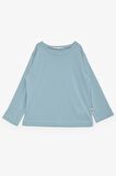 BREEZE GİRLS & BOYS Erkek Çocuk Uzun Kollu Tişört Basic 1-4 Yaş, Su Yeşili