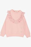 BREEZE Kız Çocuk Eşofman Takım Güpürlü Nakışlı 3-8 Yaş, Pembe