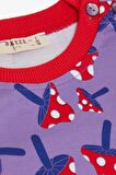BREEZE Kız Çocuk Pijama Takımı Mantar Desenli 1-4 Yaş, Lila