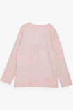 BREEZE Kız Çocuk Uzun Kollu Tişört Simli Yazı Baskılı 9-14 Yaş, Pudra