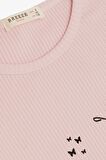 BREEZE Kız Çocuk Uzun Kollu Tişört Kelebek Baskılı 4-8 Yaş, Pembe