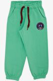 BREEZE GİRLS & BOYS Erkek Çocuk Alt Gülenyüz Arma Nakışlı Bağcık Aksesuarlı 1-4 Yaş, Yeşil