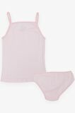 Breeze Kız Çocuk Atlet & Slip Takım Jakarlı 3-11 Yaş, Pembe