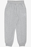Breeze Kız Çocuk Alt Cepli Yazı Baskılı 1.5-5 Yaş, Açık Gri Melanj