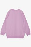 Breeze Kız Çocuk Sweatshirt Yaldızlı Yazı Baskılı 6-12 Yaş, Lila