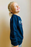 Breeze Erkek Çocuk Sweatshirt Yazı Baskılı 4-8 Yaş, Lacivert