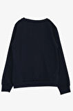 Breeze Erkek Çocuk Sweatshirt Yazı Baskılı 4-8 Yaş, Lacivert