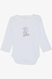 Breeze Kız Bebek Çıtçıtlı Zıbın Body Sevimli Bebek Kedicik Baskılı 9 Ay-3 Yaş, Beyaz