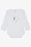 Breeze Kız Bebek Çıtçıtlı Zıbın Body Dostluk Temalı Prenses Kedicikler Baskılı 9 Ay-3 Yaş, Beyaz