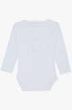 Breeze Kız Bebek Çıtçıtlı Zıbın Body Bandanalı Fil Baskılı 9 Ay-3 Yaş, Beyaz