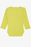 Breeze Erkek Bebek Çıtçıtlı Zıbın Body Araba Baskılı 9 Ay-3 Yaş, Neon Sarı