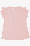 Breeze Kız Çocuk Tişört Bahar Temalı Balerin Kız Baskılı 1.5-5 Yaş, Pembe