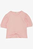 Breeze Kız Çocuk Crop Tişört Göbek Dekolte Detaylı 8-14 Yaş, Pembe