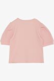 Breeze Kız Çocuk Crop Tişört Göbek Dekolte Detaylı 8-14 Yaş, Pembe
