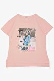 Breeze Kız Çocuk Tişört Havalı Kız Baskılı 8-14 Yaş, Pembe