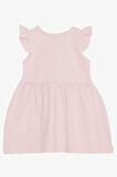 Breeze Kız Çocuk Elbise Yazı Baskılı 3-7 Yaş, Pembe