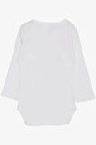 Breeze Kız Bebek Çıtçıtlı Zıbın Body Havalı Tavşancık Baskılı 9 Ay-3 Yaş, Beyaz