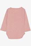 Breeze Kız Bebek Çıtçıtlı Zıbın Body Havalı Tavşancık Baskılı 9 Ay-3 Yaş, Pembe Melanj