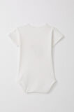 Breeze Kız Bebek Çıtçıtlı Zıbın Body Mutlu Tavşancık Baskılı Çiçekli 9 Ay-3 Yaş, Beyaz