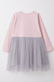 Breeze Kız Çocuk Uzun Kollu Elbise Yazı Baskılı Kalpli 1.5-5 Yaş, Pembe