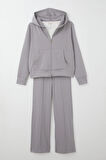 Breeze Kız Çocuk 3 Lü Pantolonlu Takım Kapüşonlu 9-14 Yaş, Gri