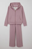 Breeze Kız Çocuk 3 Lü Pantolonlu Takım Kapüşonlu 9-14 Yaş, Lila