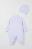 Breeze Kız Bebek Patikli Tulum Sevimli Tavşancık Armalı 0-6 Ay, Açık Lila