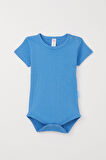 Breeze Erkek Bebek Çıtçıtlı Zıbın Body Basic 9 Ay-3 Yaş, Mavi