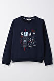 Breeze Erkek Çocuk Sweatshirt 4-8 Yaş, Lacivert