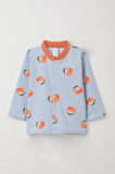 Breeze Kız Bebek Pijama Takımı Meyve Desenli 4 Ay-1 Yaş, Buz Mavisi