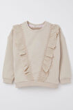 Breeze Kız Çocuk Sweatshirt Güpürlü 1.5-5 Yaş, Bej