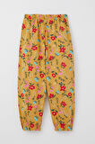 Breeze Kız Çocuk Pijama Takımı Renkli Çiçek Desenli 1-3 Yaş, Hardal Sarı