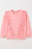 Breeze Kız Çocuk Sweatshirt Güpürlü 1.5-5 Yaş, Pembe