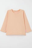 Breeze Kız Bebek Uzun Kollu Tişört Basic 9 Ay-3 Yaş, Somon