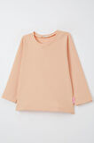 Breeze Kız Bebek Uzun Kollu Tişört Basic 9 Ay-3 Yaş, Somon