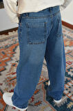 Breeze Erkek Çocuk Jean Pantolon Cepli Fermuarlı 10-14 Yaş, Mavi