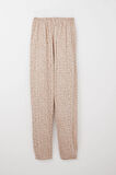 Breeze Kız Çocuk Pijama Takımı Bambu Çiçeği Desenli 9-12 Yaş, Bej