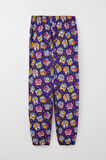 Breeze Kız Çocuk Pijama Takımı Renkli Sevimli Baykuş Desenli 4-8 Yaş, Mor