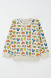 Breeze Erkek Bebek Eşofman Takım Zebra Macerası 9 Ay-3 Yaş, Krem