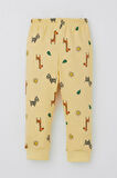 Breeze Erkek Bebek Pijama Takımı Minik Safari Temalı Hayvancık Desenli 4 Ay-1 Yaş, Sarı