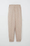 Breeze Kız Çocuk Pijama Takımı Bambu Çiçeği Desenli 9-12 Yaş, Bej