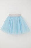 Breeze Kız Çocuk Tütü Etek Simli Beli Latikli 5-10 Yaş, Açık Mavi