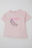 Breeze Kız Çocuk Tişört Çiçek Baskılı 8-14 Yaş, Pembe