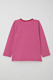 Breeze Kız Çocuk Pijama Takımı Verev Çizgi Desenli 4-8 Yaş, Pembe