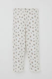 Breeze Kız Bebek Pijama Takımı Çiçek Desenli Omuzu Düğmeli 9 Ay-3 Yaş, Ekru